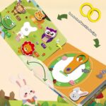 Livro Interativo de Adesivos Silenciosos para Crianças – Tema Oceano Animal Illustrations, Educational Learning Aid with Vibrant Patterns, Perfect Gift for Holiday Parties & Classroom Activities, Stickers for Kids, Classroom Activity Book, Playful Illustrations, Colorf - Imagem 5