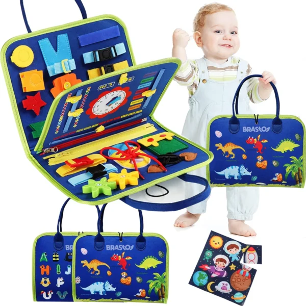 Livro Sensorial Infantil – Alfabeto, Cores e Formas (3 a 6 anos)