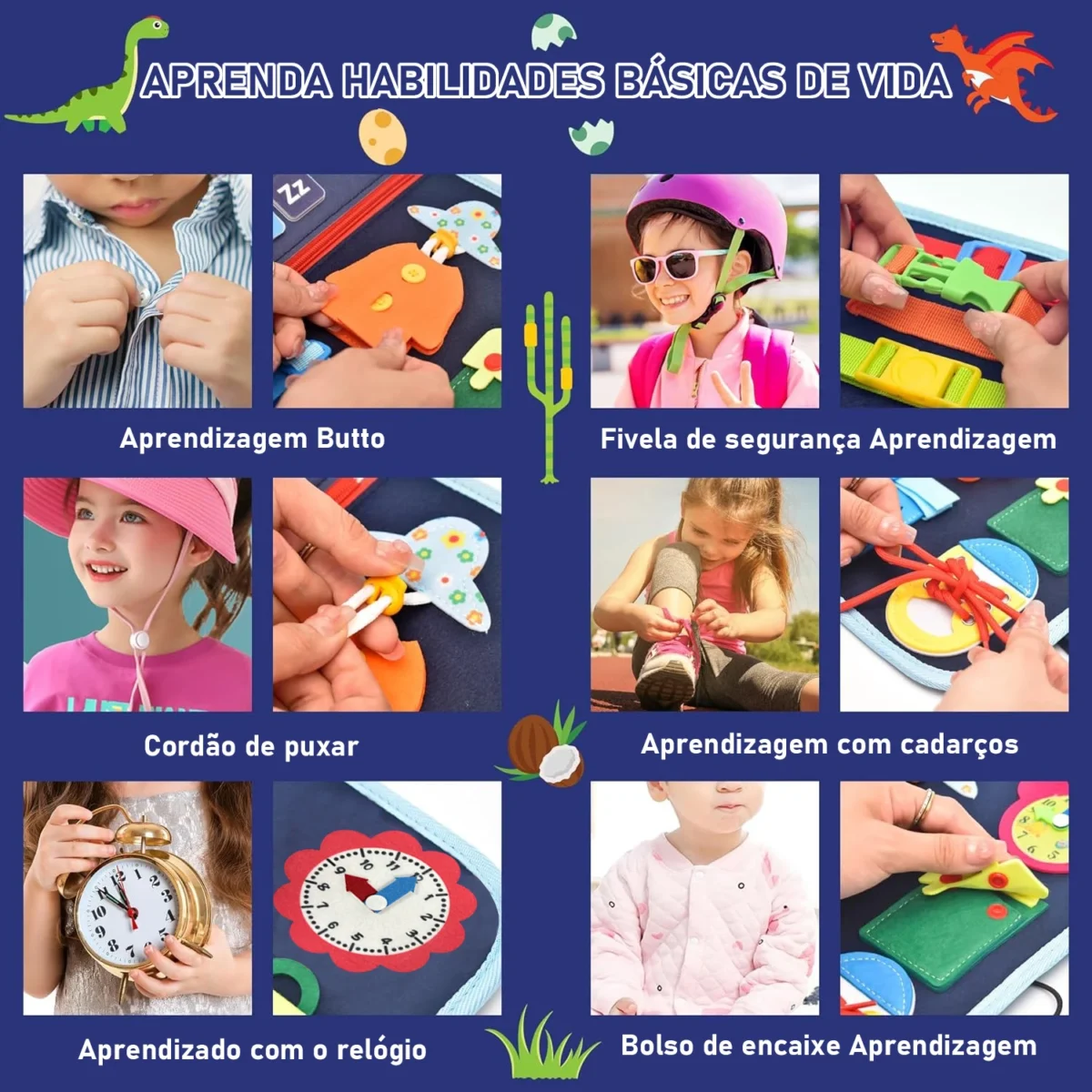 Livro Sensorial Infantil – Alfabeto, Cores e Formas (3 a 6 anos) - Imagem 9