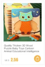 Economia 30 peças montessori 3d quebra-cabeça dos desenhos animados animal de - Imagem 12