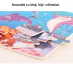 Economia 30 peças montessori 3d quebra-cabeça dos desenhos animados animal de - Imagem 21