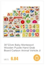 Economia 30 peças montessori 3d quebra-cabeça dos desenhos animados animal de - Imagem 15