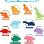 Wooden Balance Blocks Toys For Children Animal Dinosaur Building Stacking High Board Games Wood Montessori Toy Boys Kids Gift - Imagem 18