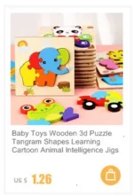 Economia 30 peças montessori 3d quebra-cabeça dos desenhos animados animal de - Imagem 8