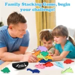 Wooden Balance Blocks Toys For Children Animal Dinosaur Building Stacking High Board Games Wood Montessori Toy Boys Kids Gift - Imagem 11