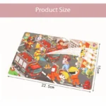Economia 30 peças montessori 3d quebra-cabeça dos desenhos animados animal de - Imagem 6