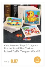 Economia 30 peças montessori 3d quebra-cabeça dos desenhos animados animal de - Imagem 9