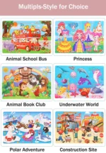 Economia 30 peças montessori 3d quebra-cabeça dos desenhos animados animal de - Imagem 22