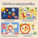 Livro Interativo de Adesivos Silenciosos para Crianças – Tema Oceano Animal Illustrations, Educational Learning Aid with Vibrant Patterns, Perfect Gift for Holiday Parties & Classroom Activities, Stickers for Kids, Classroom Activity Book, Playful Illustrations, Colorf - Imagem 2